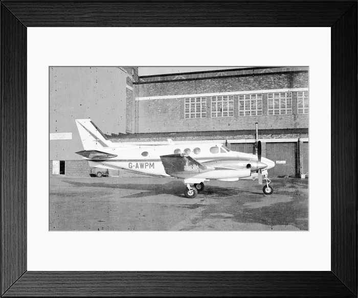 Framed Print : Beech King Air G-AWPM Framed Print : Beech King Air G-AWPM