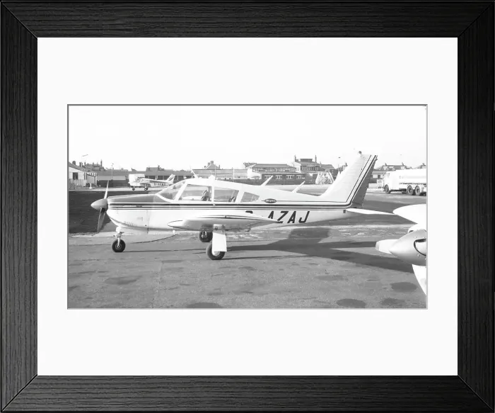 Framed Print : Piper PA-28 Cherokee Arrow B G-AZAJ Framed Print : Piper PA-28 Cherokee Arrow B G-AZAJ