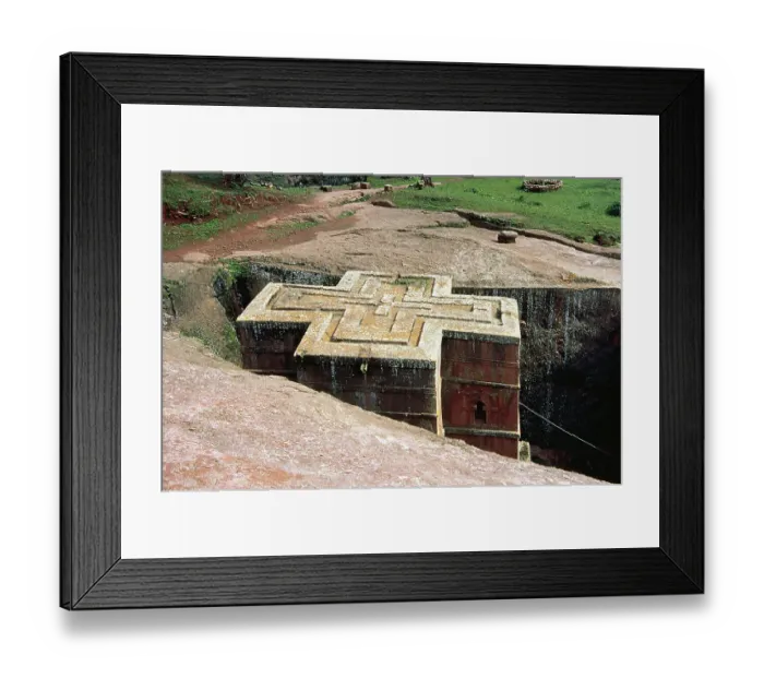 Framed Print : Ethiopia, Lalibela. The Church of St. George (Bete Giyorgis) Framed Print : Ethiopia, Lalibela. The Church of St. George (Bete Giyorgis)