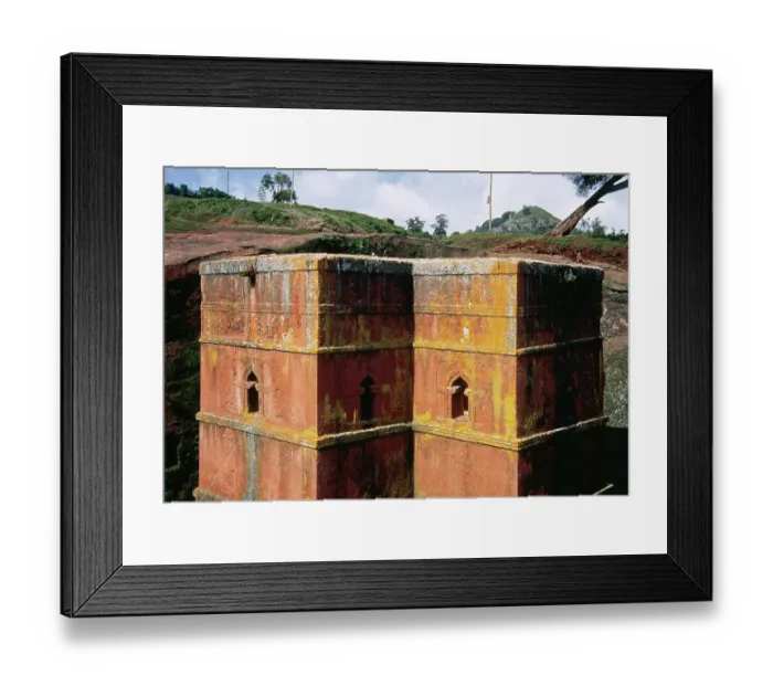 Framed Print : Ethiopia, Lalibela. The Church of St. George (Bete Giyorgis) Framed Print : Ethiopia, Lalibela. The Church of St. George (Bete Giyorgis)