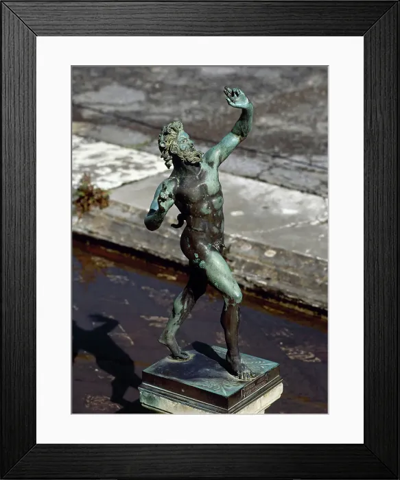 Framed Print : Italy, Pompeii. Statue of Dancing Faun (copy) Framed Print : Italy, Pompeii. Statue of Dancing Faun (copy)
