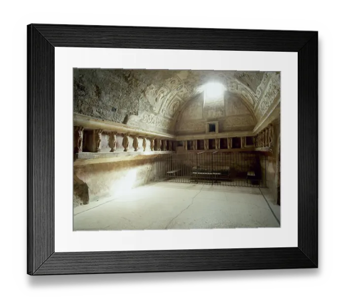 Framed Print : Italy, Pompeii. Forum Baths. 1st century BC Framed Print : Italy, Pompeii. Forum Baths. 1st century BC