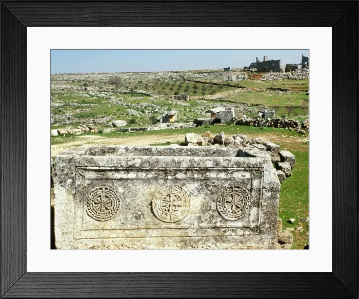 Framed Print : Syria. Dead Cities. Serjilla. Remains of the necropolis Framed Print : Syria. Dead Cities. Serjilla. Remains of the necropolis