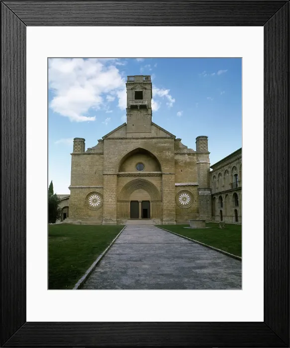 Framed Print : Spain, Navarre, Carcastillo. Monastery of La Oliva Framed Print : Spain, Navarre, Carcastillo. Monastery of La Oliva