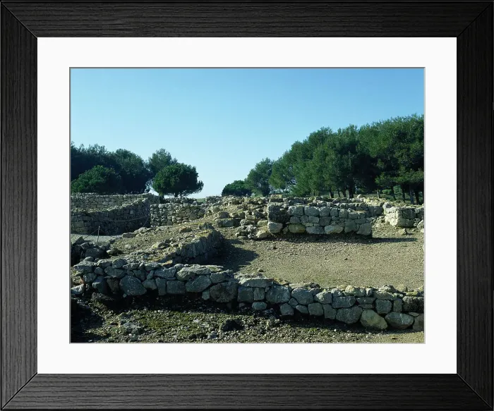 Framed Print : Spain, Catalonia, Girona province, Empuries. Greek Neapolis Framed Print : Spain, Catalonia, Girona province, Empuries. Greek Neapolis