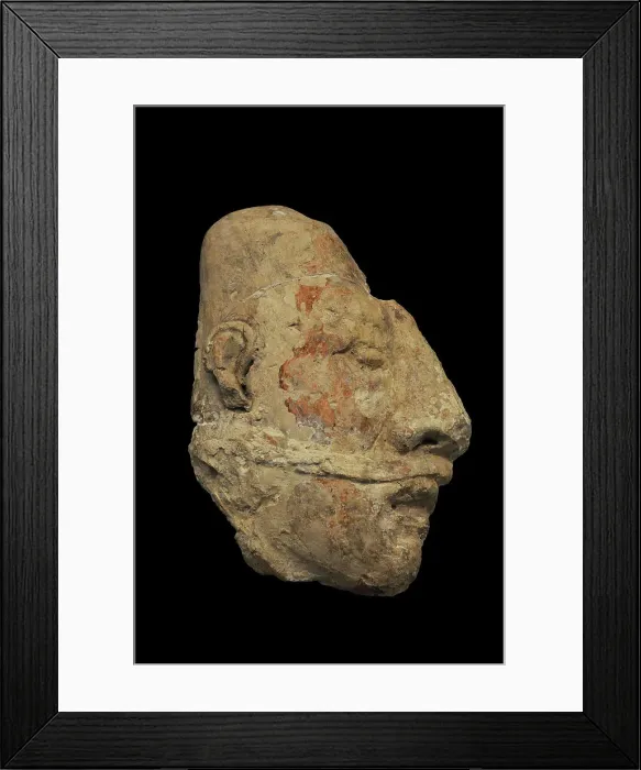 Framed Print : Antropomorphic head. Head of the sacrificed. Palenque Framed Print : Antropomorphic head. Head of the sacrificed. Palenque