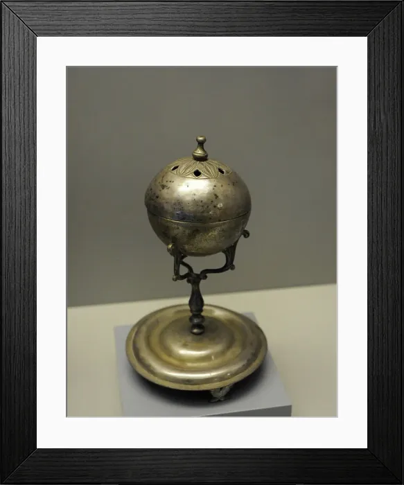 Framed Print : Incense burner (Sahumador). Silver. 19th century. Argentina Framed Print : Incense burner (Sahumador). Silver. 19th century. Argentina