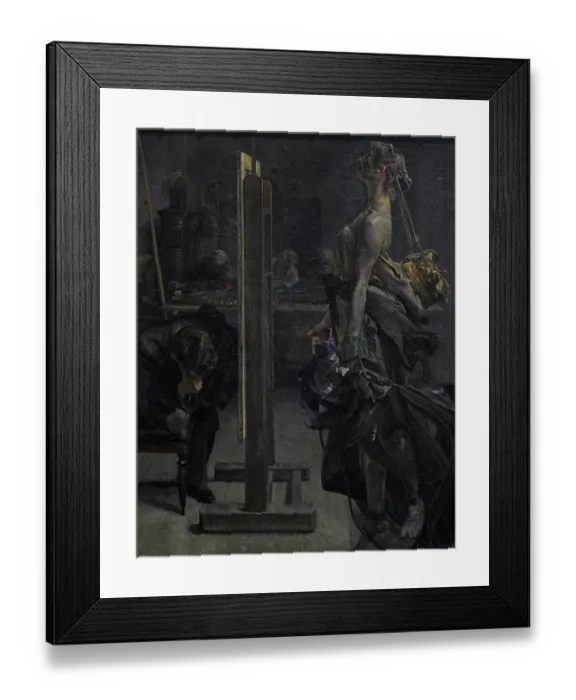 Framed Print : Inspiration of the painter, 1897, by Jacek Malczewski Framed Print : Inspiration of the painter, 1897, by Jacek Malczewski
