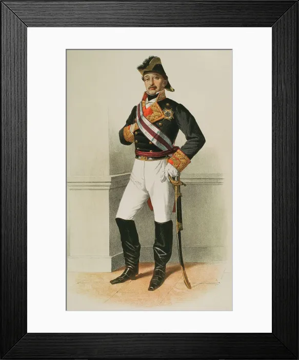 Framed Print : Knight wearing military distinction of the Grand Cross Framed Print : Knight wearing military distinction of the Grand Cross