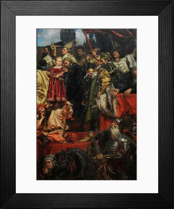 Framed Print : The Prussian Homage, 1882, by Jan Matejko (1838-1893) Framed Print : The Prussian Homage, 1882, by Jan Matejko (1838-1893)