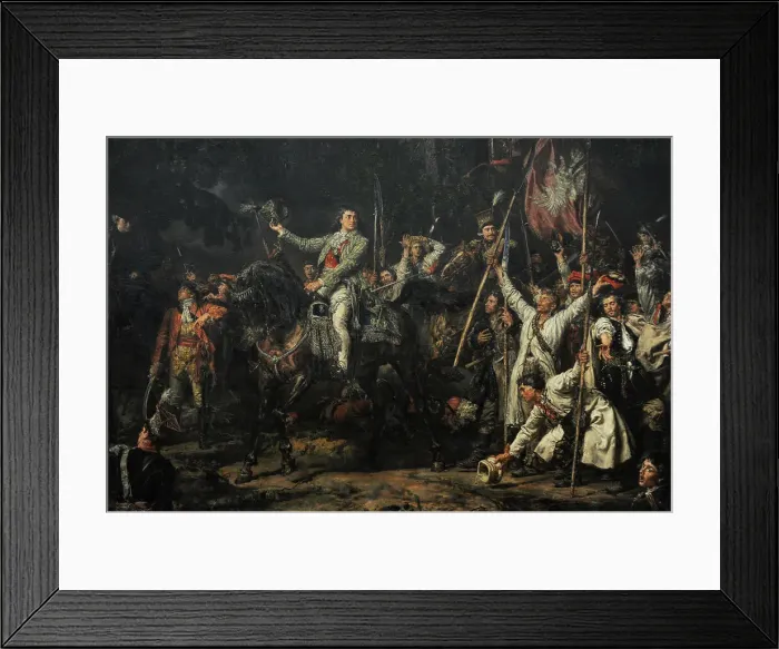 Framed Print : Tadeusz Kosciuszko (1746-1817) in Raclawice, 1888 Framed Print : Tadeusz Kosciuszko (1746-1817) in Raclawice, 1888