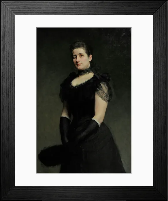 Framed Print : Aspazja von Goldschmidt, 1895, by Kazimierz Pochwalski Framed Print : Aspazja von Goldschmidt, 1895, by Kazimierz Pochwalski