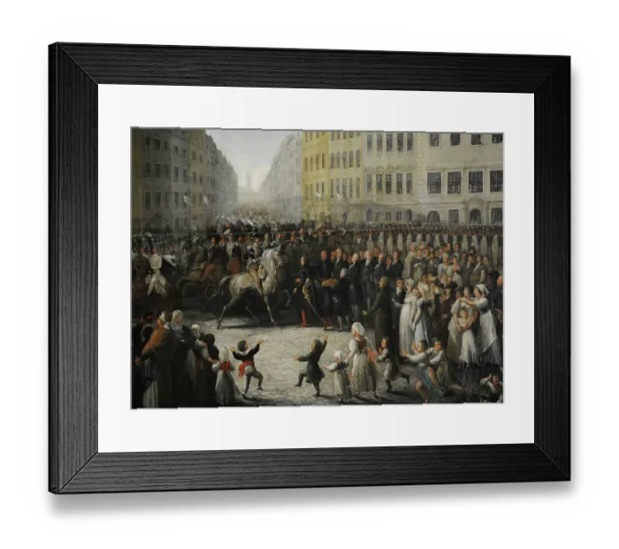 Framed Print : Prince Jozef Poniatowski entering Krakow on July 15, 1809 Framed Print : Prince Jozef Poniatowski entering Krakow on July 15, 1809
