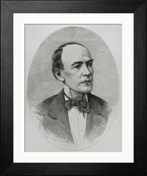 Framed Print : Cecilio Acosta (1818-1881). Venezuelan writer and historian Framed Print : Cecilio Acosta (1818-1881). Venezuelan writer and historian