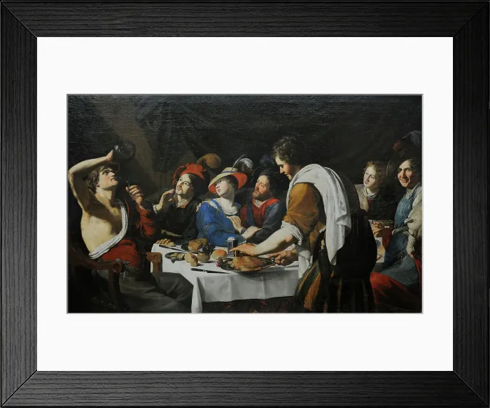 Framed Print : Theodoor Rombouts (1597-1637). Flemish painter Framed Print : Theodoor Rombouts (1597-1637). Flemish painter