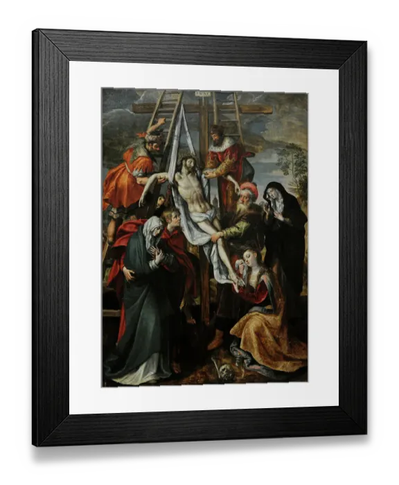 Framed Print : The Descent from the Cross, by Maarten de Vos (1532-1603) Framed Print : The Descent from the Cross, by Maarten de Vos (1532-1603)