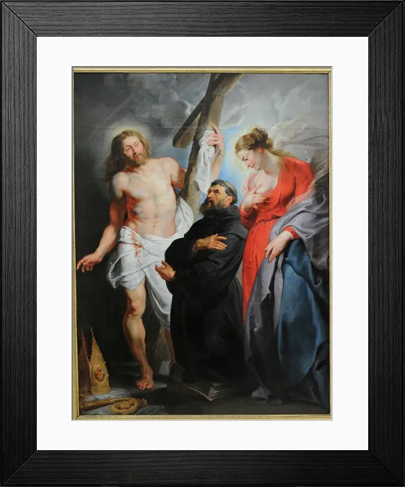 Framed Print : Saint Augustine between Christ and Mary by Rubens Framed Print : Saint Augustine between Christ and Mary by Rubens