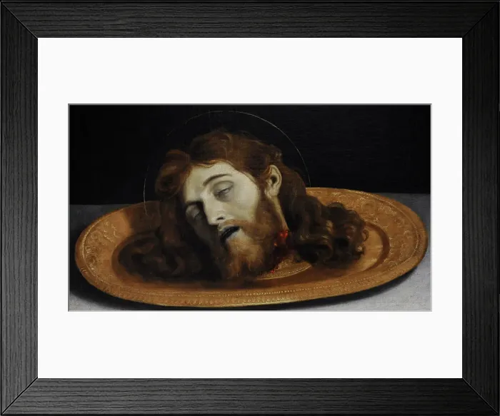 Framed Print : Head of St John the Baptist, ca. 1630, by Domenico Zampieri Framed Print : Head of St John the Baptist, ca. 1630, by Domenico Zampieri