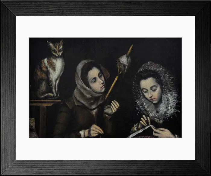 Framed Print : The so-called El Greco Family ascribed to Theotocopuli