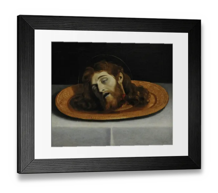 Framed Print : Head of St John the Baptist, ca. 1630, by Domenico Zampieri Framed Print : Head of St John the Baptist, ca. 1630, by Domenico Zampieri
