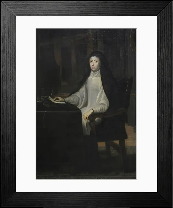 Framed Print : Mariana of Austria (1634-1696) by Juan Carreno de Miranda Framed Print : Mariana of Austria (1634-1696) by Juan Carreno de Miranda