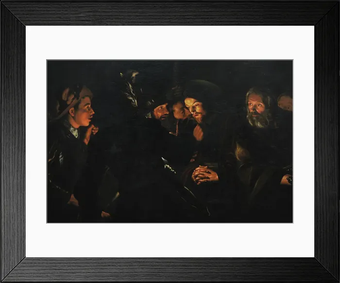 Framed Print : The Taking of Christ. Painting ascribed to Gerard Seghers Framed Print : The Taking of Christ. Painting ascribed to Gerard Seghers