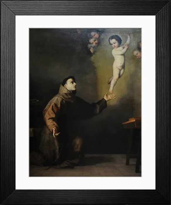 Framed Print : Saint Anthony of Padua (1195-1231) by Juseppe de Ribera Framed Print : Saint Anthony of Padua (1195-1231) by Juseppe de Ribera