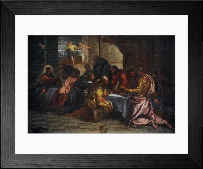Framed Print : The Last Supper, by Velazquez (copy of Tintoretto) Framed Print : The Last Supper, by Velazquez (copy of Tintoretto)