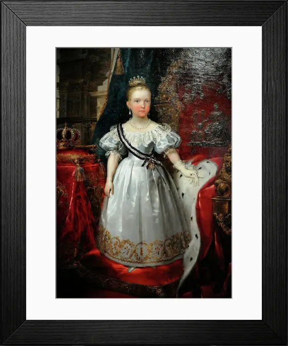 Framed Print : Queen Isabel II as a child - Carlos Luis de Ribera y Fieve Framed Print : Queen Isabel II as a child - Carlos Luis de Ribera y Fieve