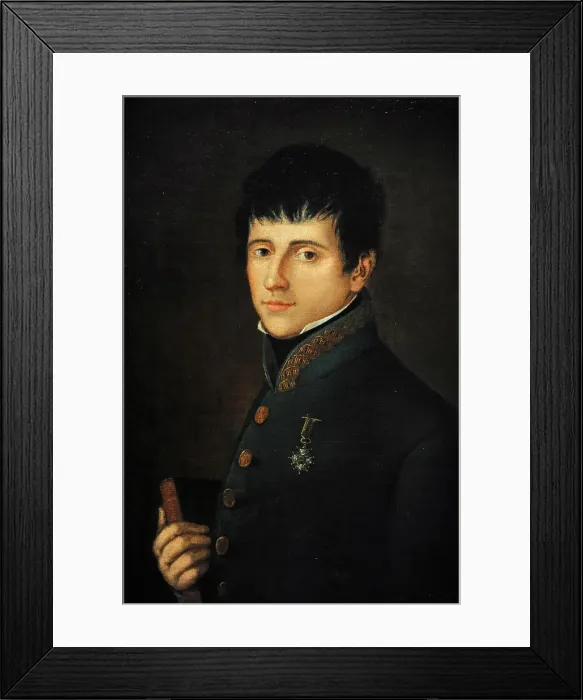 Framed Print : Rafael del Riego (1785-1823), 1814-1823. Anonymous portrait Framed Print : Rafael del Riego (1785-1823), 1814-1823. Anonymous portrait