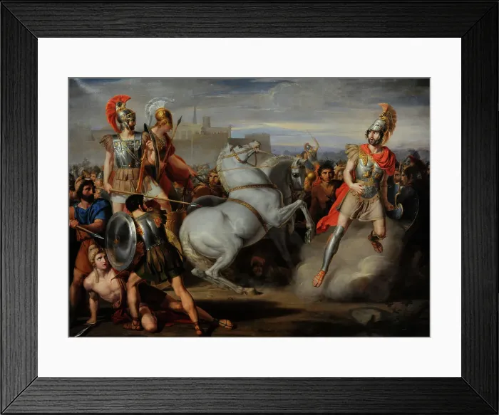 Framed Print : Diomedes, assisted by Minerva, wounds Mars by Tegeo Framed Print : Diomedes, assisted by Minerva, wounds Mars by Tegeo
