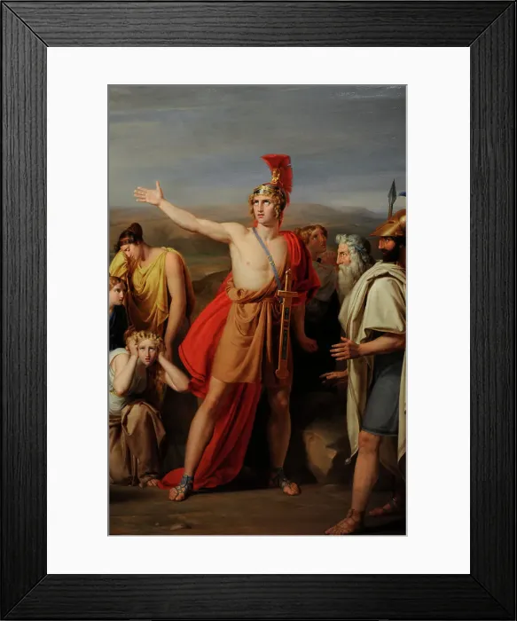Framed Print : Antilochus takes news to Achilles - Rafael Tegeo Framed Print : Antilochus takes news to Achilles - Rafael Tegeo