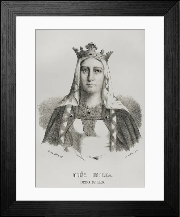 Framed Print : Queen Urraca (1081-1126) the Reckless of Castile and Leon Framed Print : Queen Urraca (1081-1126) the Reckless of Castile and Leon