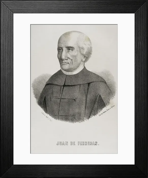 Framed Print : Juan Ferreras (1652-1735). Spanish priest and historian Framed Print : Juan Ferreras (1652-1735). Spanish priest and historian