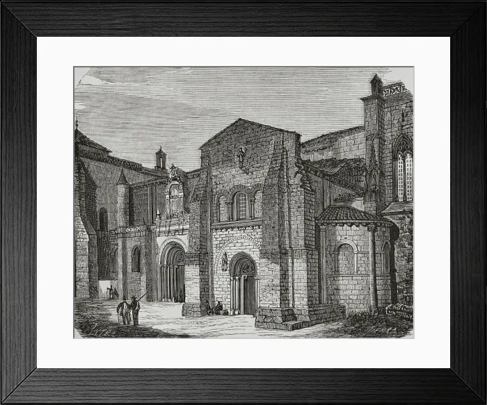 Framed Print : Spain, Leon. The Basilica of San Isidoro - Romanesque church Framed Print : Spain, Leon. The Basilica of San Isidoro - Romanesque church