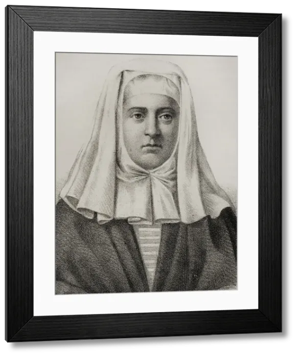 Framed Print : Beatriz Galindo (1465-1535), called La Latina Framed Print : Beatriz Galindo (1465-1535), called La Latina