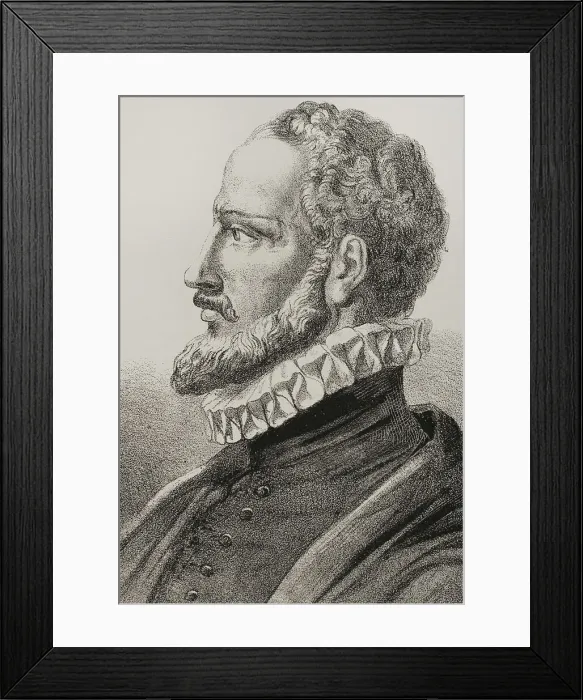 Framed Print : Juan de Herrera (1530-1597). Portrait by Urrabieta Framed Print : Juan de Herrera (1530-1597). Portrait by Urrabieta