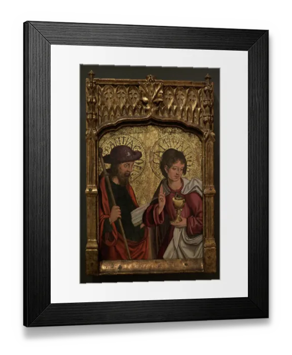 Framed Print : Apostles James and John. Attributed to Master of Ventosilla Framed Print : Apostles James and John. Attributed to Master of Ventosilla