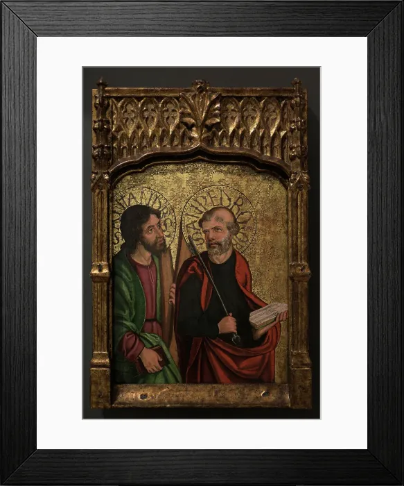 Framed Print : Apostles Andrew and Peter attributed to Master of Ventosilla Framed Print : Apostles Andrew and Peter attributed to Master of Ventosilla