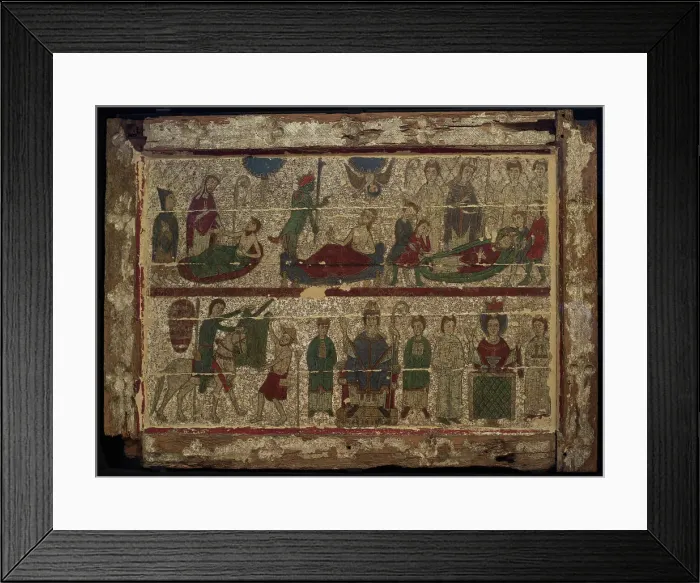 Framed Print : Altar depicting scenes from the life of St Martin of Tours Framed Print : Altar depicting scenes from the life of St Martin of Tours