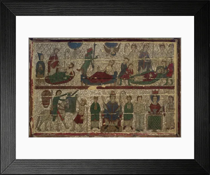 Framed Print : Altar depicting scenes from the life of St Martin of Tours Framed Print : Altar depicting scenes from the life of St Martin of Tours