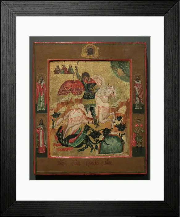 Framed Print : Saint George. Russian School. 19th century Framed Print : Saint George. Russian School. 19th century