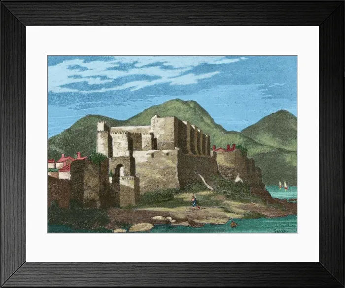 Framed Print : Spain, Andalusia, Tarifa. Castle of the Guzmans Framed Print : Spain, Andalusia, Tarifa. Castle of the Guzmans