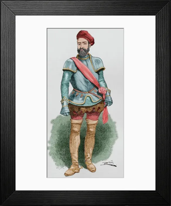 Framed Print : Diego Garcia de Paredes (1466-1534). Spanish soldier Framed Print : Diego Garcia de Paredes (1466-1534). Spanish soldier