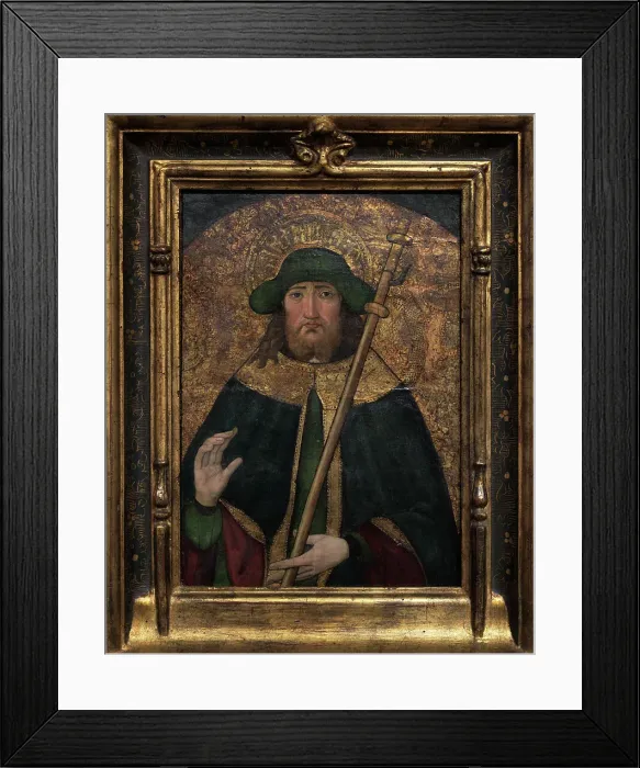 Framed Print : Saint James the Pilgrim. Circle of Pedro Berruguete Framed Print : Saint James the Pilgrim. Circle of Pedro Berruguete
