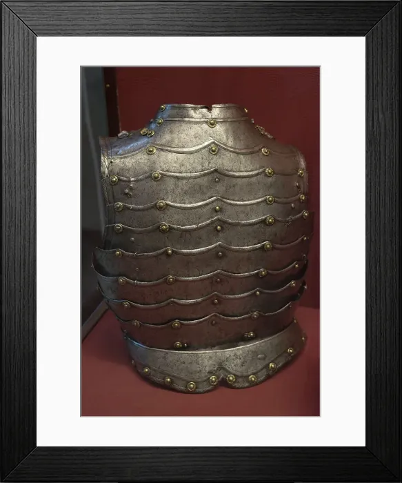 Framed Print : Anime armour. Hungarian type. Italian, ca. 1580. Back Framed Print : Anime armour. Hungarian type. Italian, ca. 1580. Back