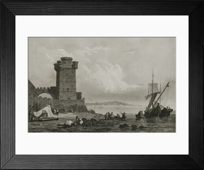 Framed Print : Ottoman domination period. Rhodes island. Engraving