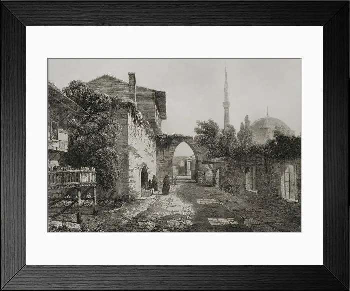Framed Print : Turkey. Constantinople. Old Istanbul. Engraving Framed Print : Turkey. Constantinople. Old Istanbul. Engraving