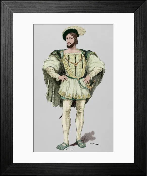 Framed Print : Francis I (1494-1547). King of France (1515-1547) Framed Print : Francis I (1494-1547). King of France (1515-1547)