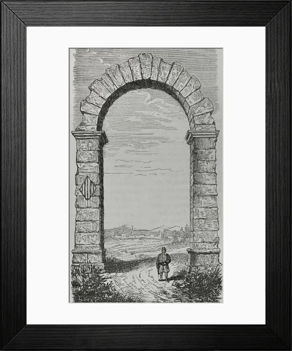Framed Print : Spain, Castellon province. Arch of Cabanes